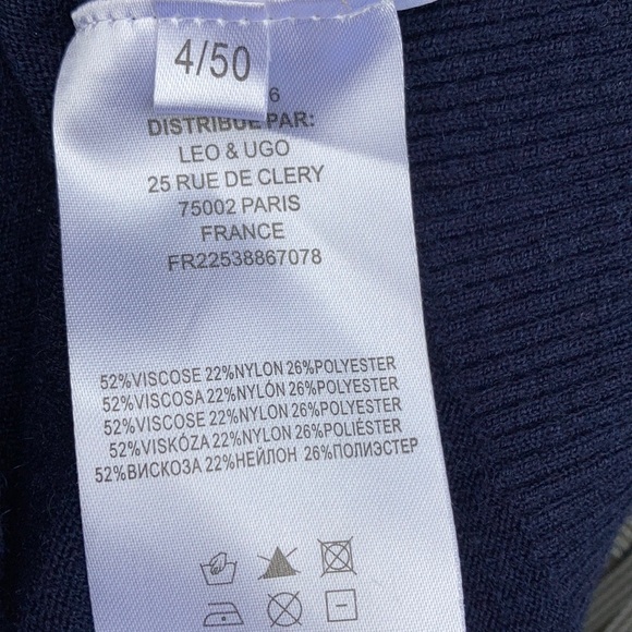 Leo&Ugo women’s sweater Paris France - Picture 7 of 9